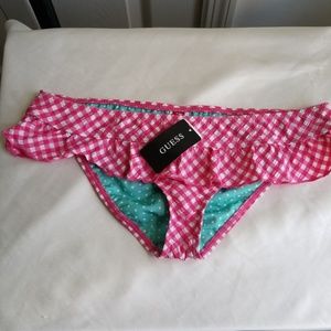 Guess Bikini Bottom Plaid LOGO